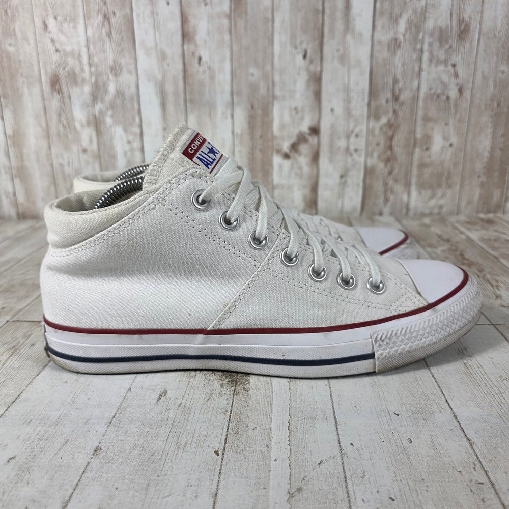 Converse Chuck Taylor All Star Madison Mid White Canvas Sneakers Womens 9.5
